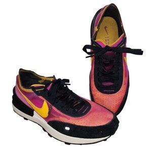 Women's Nike Waffle One Active DC2533-600 Fuchsia Mustard Sneakers Shoes 7.5